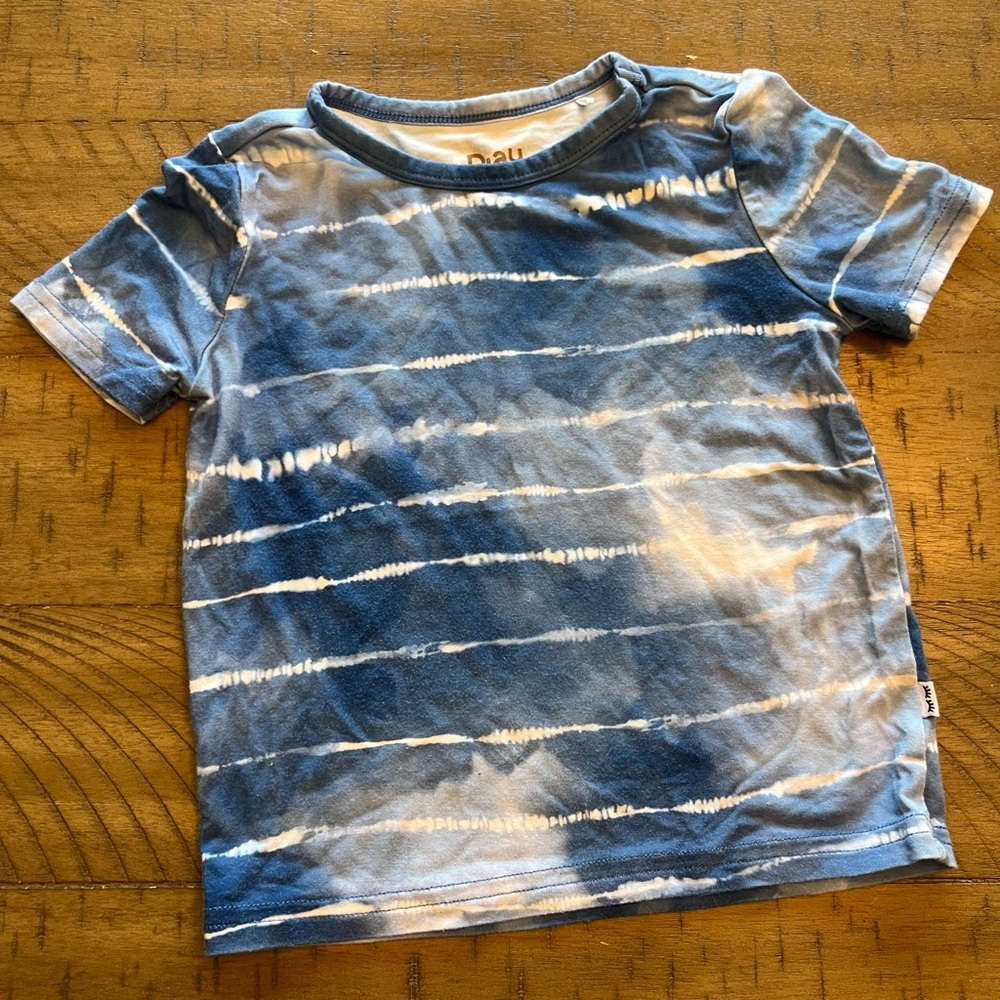 Little Sleepies Blue Tie-Dye Kids Shirt